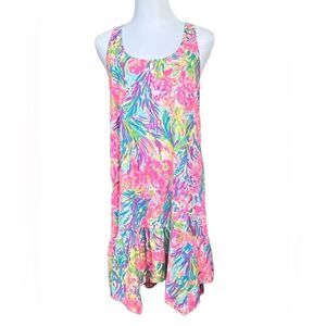 Lilly Pulitzer 24576 Hampton Tank Dress Fan Sea‎ Coverup Retails $138 sz SMALL